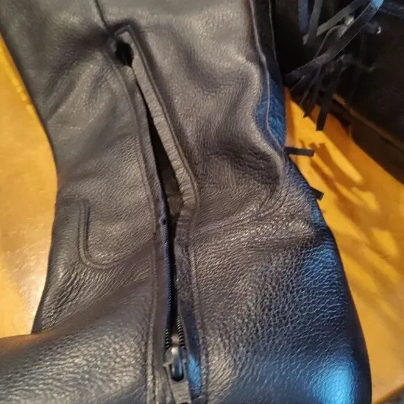 Matisse Ramsey size 9 black fringed riding boots - Picture 11 of 12